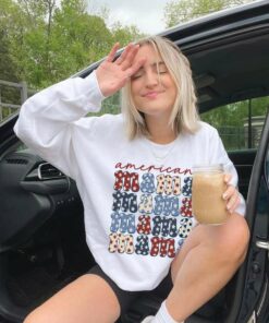 American Mama Star Pattern Sweatshirt American Mama Star Pattern Sweatshirt