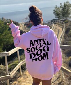 Anti Social Dog Mom Front and Back Shirt Gift for Mother’s Day Anti Social Dog Mom Front and Back Shirt Gift for Mother’s Day