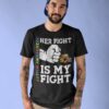 Autism Awareness Month April Autistic Her Fight Is My Fight Shirt Daughter Gift for Father’s Day Tee