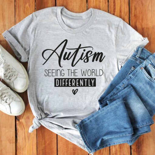 Autism Seeing the World Differently Shirt Mental Health Autism Mom Gift