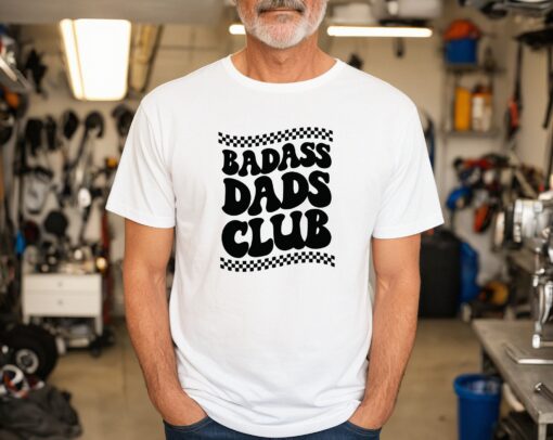 BadAss Dad’s Club Happy Father’s Day Shirt Gift For Dad Appreciation Tee