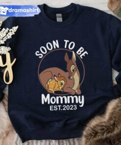Bambi Soon to be Mommy Est 2023 Mother’s Day Sweatshirt Disney