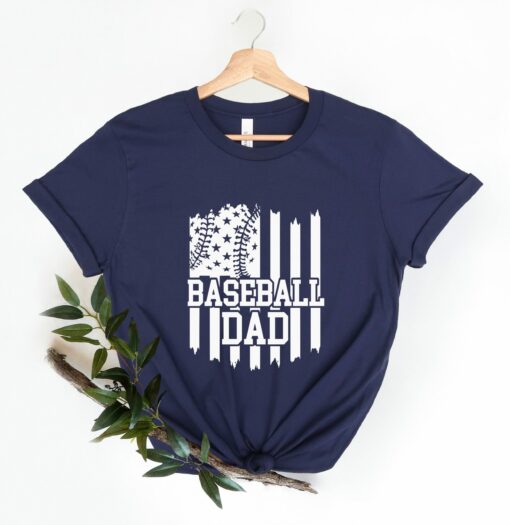 Baseball American Dad Shirt Gift For Father’s Day Tee Daddy Gift from Daughter Son