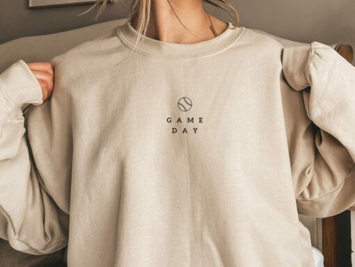 Baseball Game Day Sweatshirt Sports Mom Sweater Mama Gift Shirt