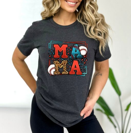 Baseball Mama Shirt Family Baseball Lover Gift Mother’s Day Tee