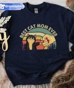 Best Cat Mom Ever Mother’s Day Sweatshirt