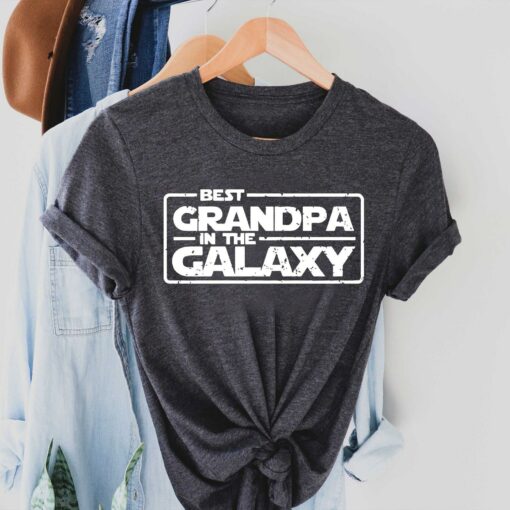 Best Grandpa In The Galaxy Star Wars Shirt Gift For Best Grandpa Ever Father’s Day Tee