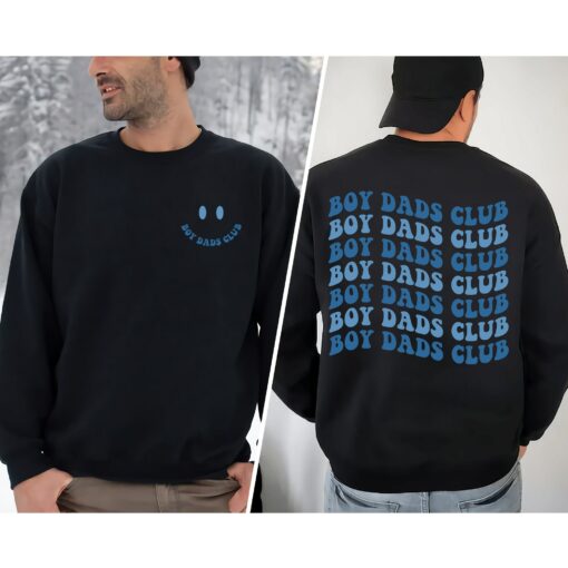 Boy Dads Club 2 Side Shirt Gender Reveal Father’s Day Gift for Funny Daddy To Be