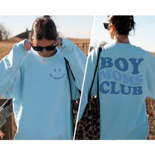 Boy Moms Club 2 Side Shirt New Mama Tee Gift for Mother’s Day