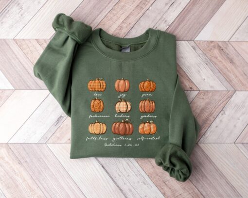 Buffalo Plaid Pumpkin Unique Christian Thanksgiving Sweatshirt