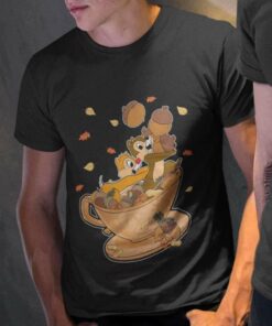 Chip n’ Dale Thanksgiving Double Trouble Mad Tea Party T-shirt Chip n’ Dale Thanksgiving Double Trouble Mad Tea Party T-shirt