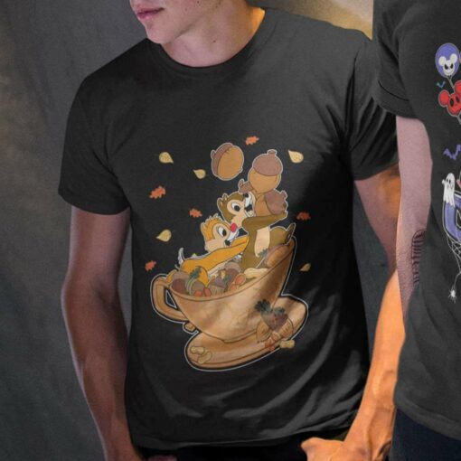 Chip n’ Dale Thanksgiving Double Trouble Mad Tea Party T-shirt