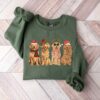 Christmas Golden Dog Retriever Sweatshirt Xmas Gift For Mommy