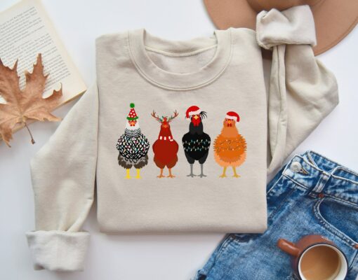 Christmas Turkey Love Merry Thanksmas Sweatshirt Gift For New Year