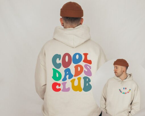 Cool Dads Club Front and Back Printed Shirt Funny Dad to be Tee Father’s Day Gift