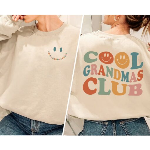 Cool Grandmas Club 2 Side Shirt Promoted To Grandma Tee Mother’s Day Gift for Nana