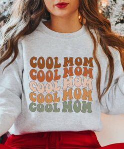 Cool Mom Groovy Repeat Sweatshirt Cool Mom Groovy Repeat Sweatshirt