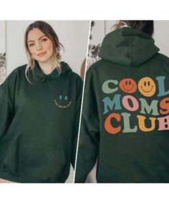 Cool Moms Club 2 Side Sweatshirt New Mommy Gift for Mother’s Day