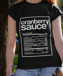 Cranberry Sauce Ingredient Vegetables Thanksgiving Meal T-shirt Cranberry Sauce Ingredient Vegetables Thanksgiving Meal T-shirt