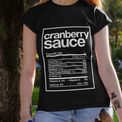 Cranberry Sauce Ingredient Vegetables Thanksgiving Meal T-shirt