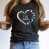 Custom Cat Names Personalize Cat Mom Heart Gift for Mom Mother’s Day Shirt