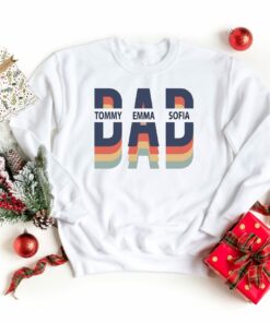 Custom Dad Shirt With Kids Names Father’s Day Gift New Daddy Personalized Kids Names Custom Dad Shirt With Kids Names Father’s Day Gift New Daddy Personalized Kids Names