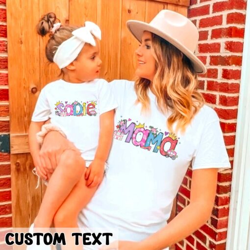 Custom Mama and Mini Matching Shirts Mommy Daughter Tee Mother’s Day Gift