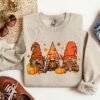 Cute Gnomes Fall Sweatshirt Funny Thanksgiving Gift
