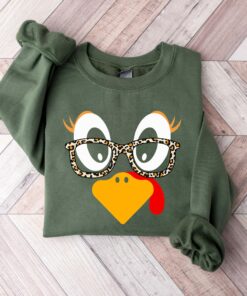 Cute Turkey Face Fall Funny Thanksgiving Sweatshirt Gift Cute Turkey Face Fall Funny Thanksgiving Sweatshirt Gift