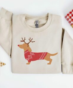Dachshund Christmas Sweatshirt Cute Mama Gift Dachshund Christmas Sweatshirt Cute Mama Gift
