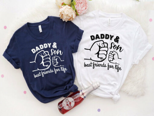 Dad and Son Best Friends for Life Matching Shirt Father’s Day Gift From Son Daddy And Me Tee