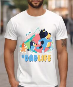 Dadlife Blue Dog Moive Character Walkhing T-Shirt Lovely Unique Gift Dadlife Blue Dog Moive Character Walkhing T-Shirt Lovely Unique Gift