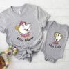 Disney Mrs Potts and Chip His mama He Chip Mother and Kids Shirt Beauty and the Beast