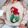 Disney The Little Mermaid Ariel Christmas Lights Shirt Disney X-Mas Squad Sweatshirt