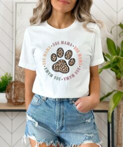 Dog Mama Pet Lover Shirt Leopard Print Paw Mother’s Day Tee Gift for Mom Dog Mama Pet Lover Shirt Leopard Print Paw Mother’s Day Tee Gift for Mom