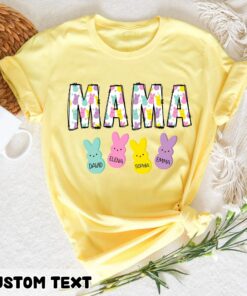 Easter Mama Personalized Mom Shirt With Kids Names Easter Gift for Mommy Easter Mama Personalized Mom Shirt With Kids Names Easter Gift for Mommy