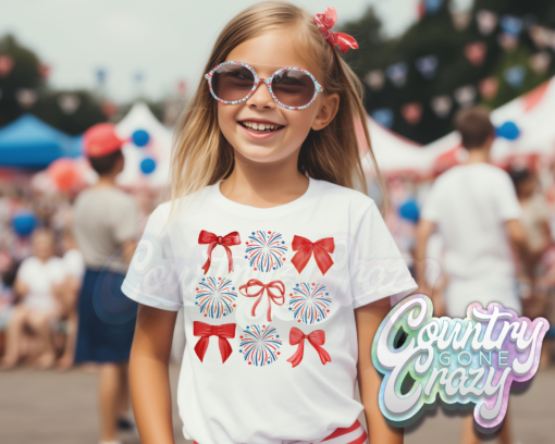 FIREWORKS AND BOWS T-SHIRT