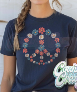 FLORAL PEACE T-SHIRT FLORAL PEACE T-SHIRT