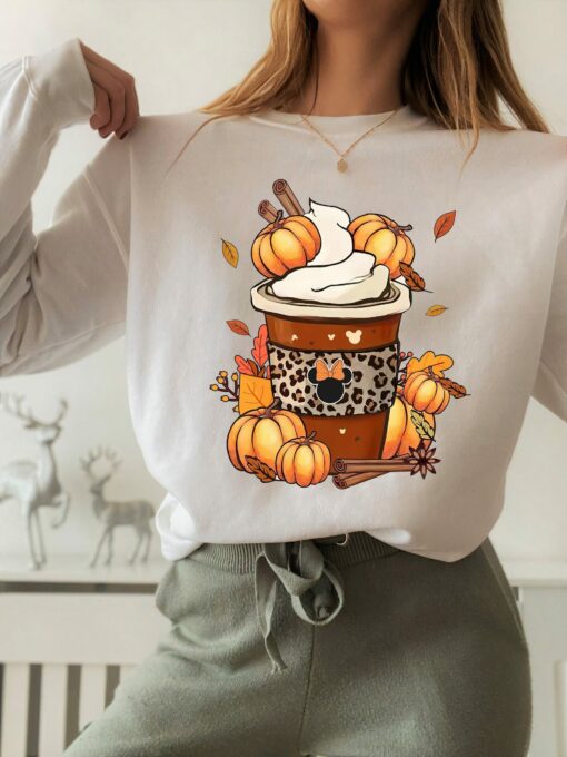 Fall Coffee Lovers Pumpkin Latte Drink Thanksgiving Shirt