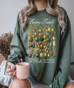 Fall Harvest Sweatshirt Farm Fresh Pumpkin Garden Shirt For The Autumn Season Fall Harvest Sweatshirt Farm Fresh Pumpkin Garden Shirt For The Autumn Season