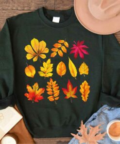 Fall Leaves Autumn Season Maple Leaf Thankgiving Graphic Tee Fall Leaves Autumn Season Maple Leaf Thankgiving Graphic Tee