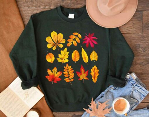 Fall Leaves Autumn Season Maple Leaf Thankgiving Graphic Tee