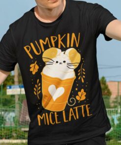 Fall Pumpkin Mice Latte Autumn T-shirt Fall Pumpkin Mice Latte Autumn T-shirt