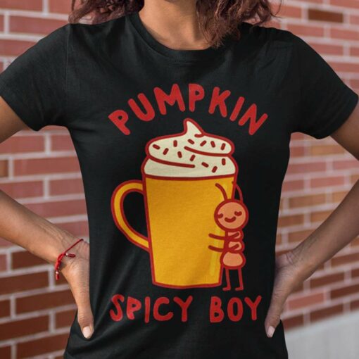 Fall Pumpkin Spicy Boy Autumn T-shirt