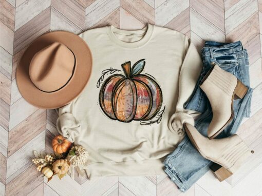 Fall Pumpkin Thanksgiving Fall Season Thankful Gift Tee