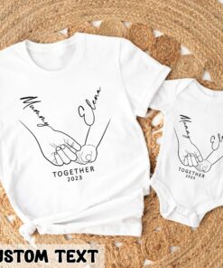 First Mother’s Day Gift Personalised Mommy and Baby Matching Shirt Customized Kid’s Name Together 2023 First Mother’s Day Gift Personalised Mommy and Baby Matching Shirt Customized Kid’s Name Together 2023