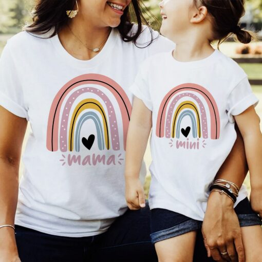 First Mother’s Day Shirt Mama and Mini Matching Gift for Mom and Daughter Outfits