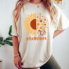 Floral Fall Sunflower Autumn Thanksgiving Fall Season Graphic Tee