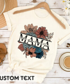 Floral Mama Custom Shirt With Kids Names Gift For Mom Mother’s Day Tee Floral Mama Custom Shirt With Kids Names Gift For Mom Mother’s Day Tee