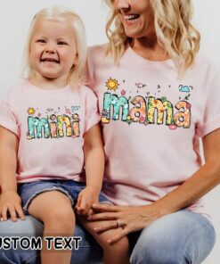 Floral Mama Mini Matching Shirt Mother’s Day Gift Mommy and Daughter Outfits Floral Mama Mini Matching Shirt Mother’s Day Gift Mommy and Daughter Outfits
